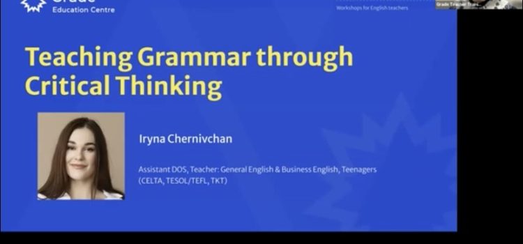 Teaching grammar through Critical Thinking
